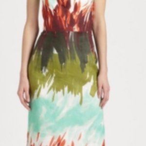Milly Strapless Watercolor Dress | Size 2